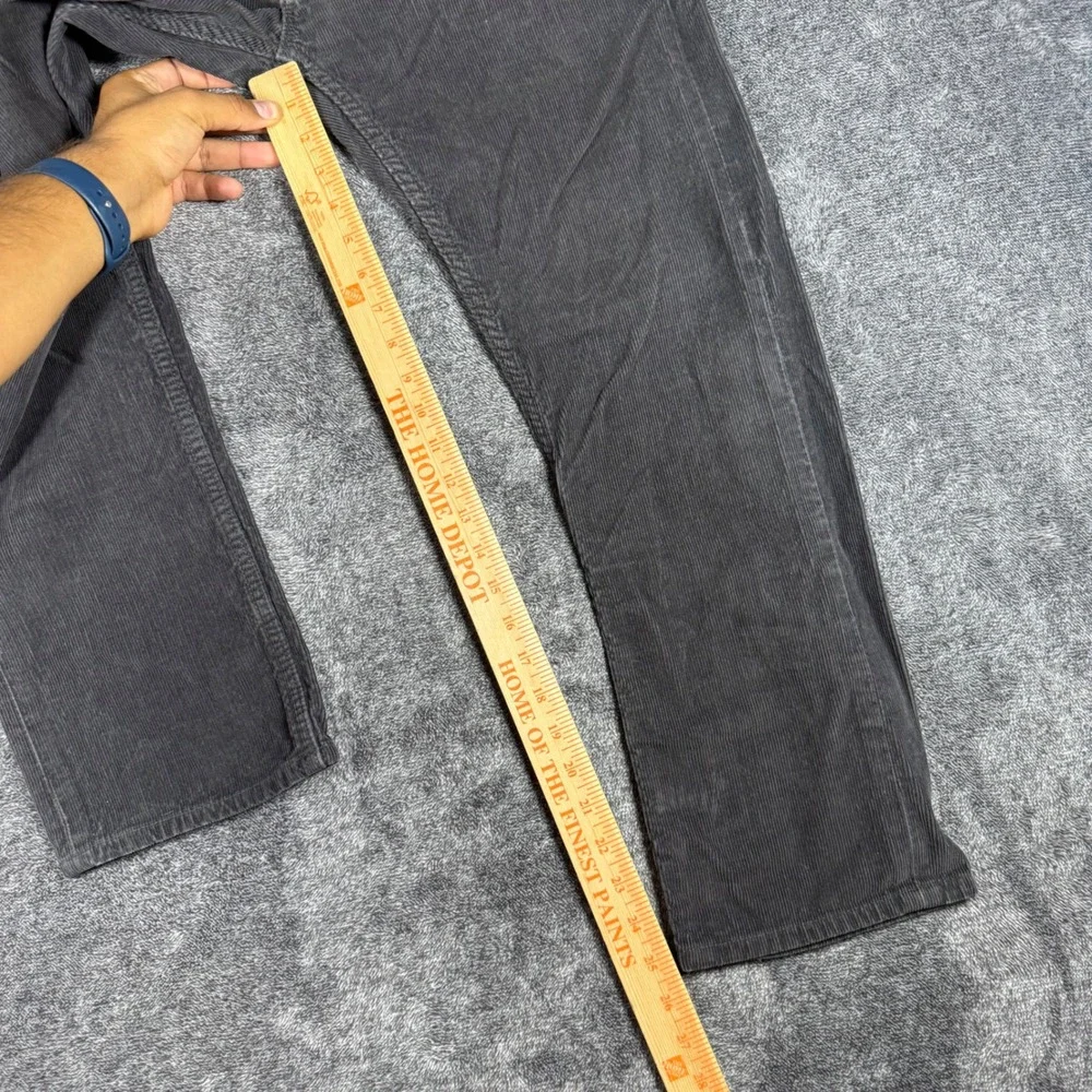 Lot of 2 Banana Republic Pima Cotton Corduroy Pants Men's Fit 30x25.5 Black Tan